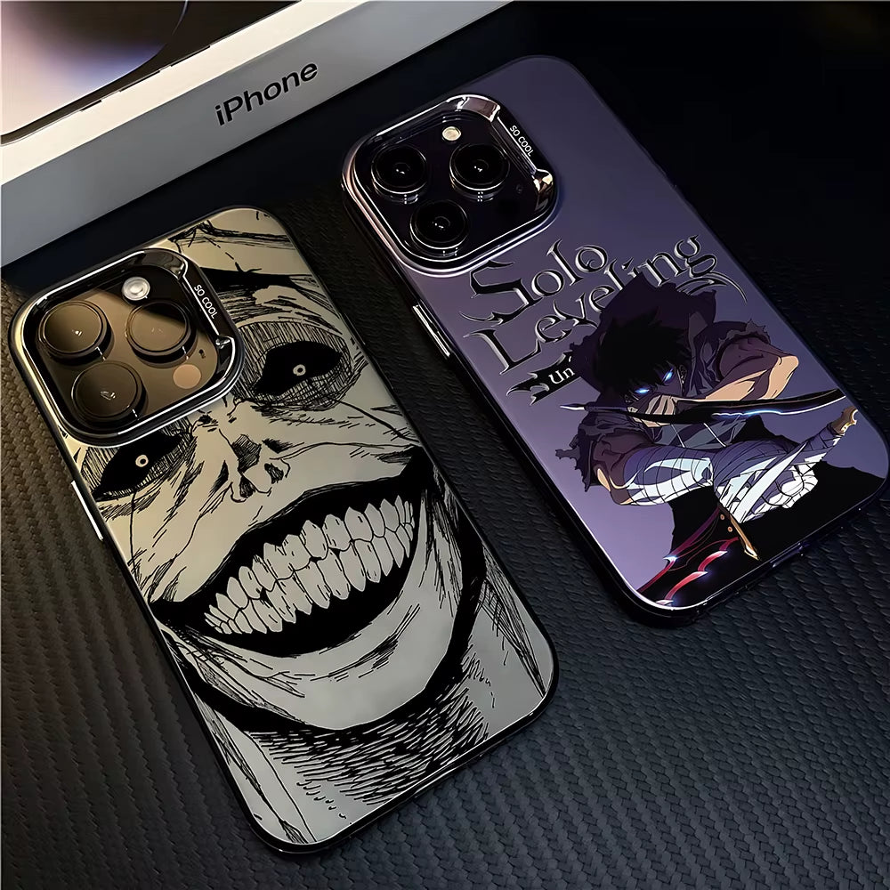 Anime Phone Case for Iphone 16 15 14 13 12 11 Mini Pro Max X XR XSMAX 8 7 plus anti Fall Matte Solos Levelings Back Cover