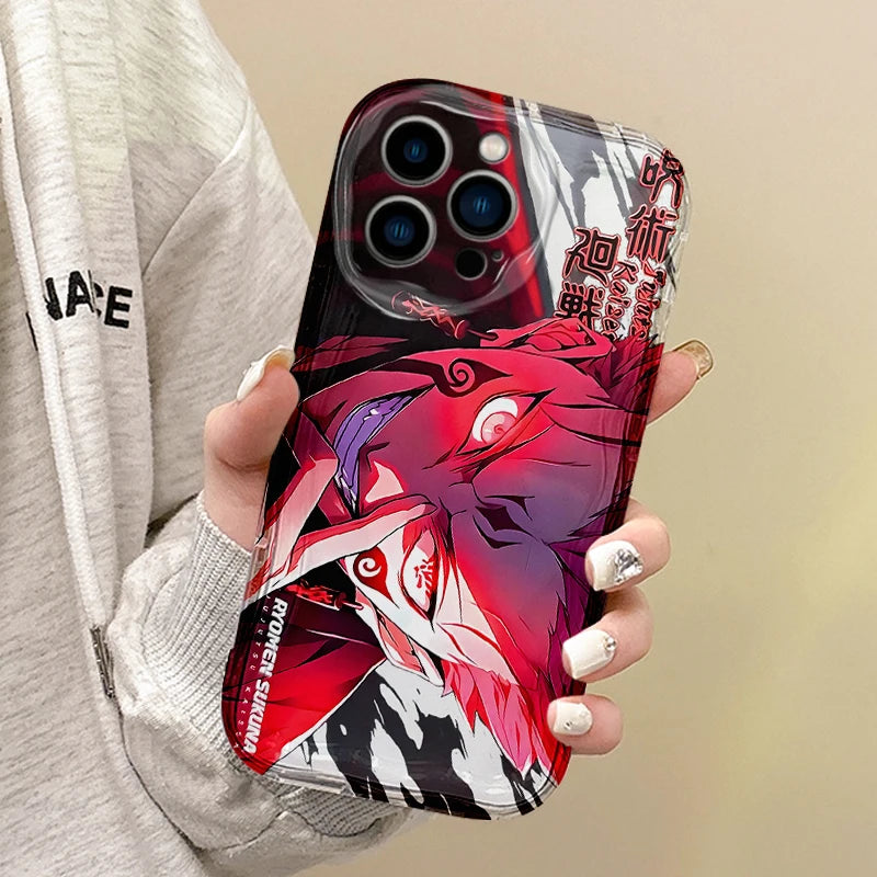Anime Jujutsu Kaisen Itadori Yuji Phone Case for Iphone 16 Pro Max Case 15 14 13 12 11 8 7 Pro X XR XS Max Soft Shockproof Cover