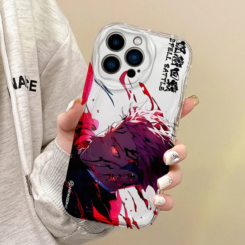 Anime Jujutsu Kaisen Itadori Yuji Phone Case for Iphone 16 Pro Max Case 15 14 13 12 11 8 7 Pro X XR XS Max Soft Shockproof Cover