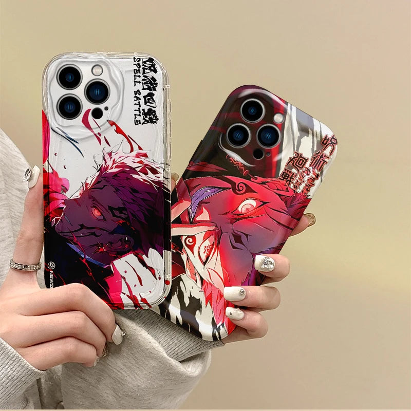 Anime Jujutsu Kaisen Itadori Yuji Phone Case for Iphone 16 Pro Max Case 15 14 13 12 11 8 7 Pro X XR XS Max Soft Shockproof Cover