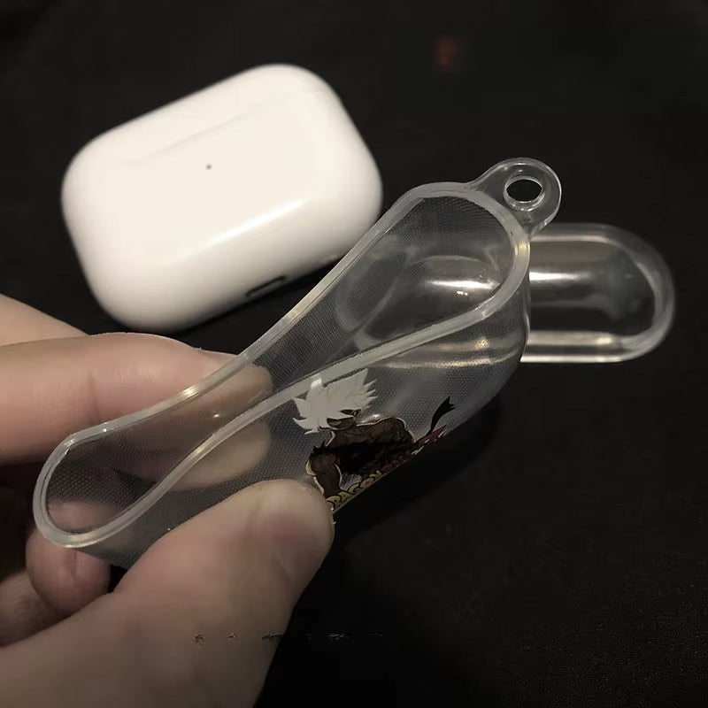 Son Goku Earphone Case for Airpods Pro Pro2 3 Anime Transparent Wireless Earphone Protective Cover Shockproof Shell