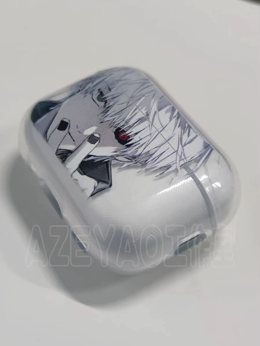 Anime Luxury Tokyo Ghoul Airpods Case for Apple Airpods 4Shockproof Cover for Airpods 4 Pro Pro2 Transparent Earphone Cases Bags