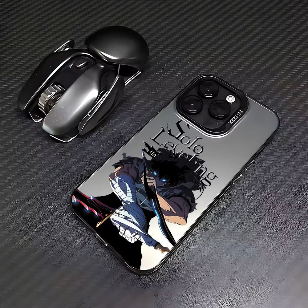 Anime Phone Case for Iphone 16 15 14 13 12 11 Mini Pro Max X XR XSMAX 8 7 plus anti Fall Matte Solos Levelings Back Cover