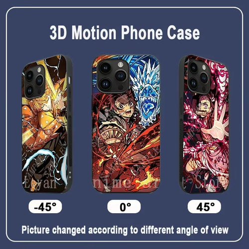 Anime Demon Slayer Nezuko/Tanjirou/Zenitsu 3D Phone Case for Iphone,Samsung,,Xiaomi/Redmi,Ect. Creative Phone Cover Gift