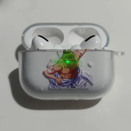 Anime Figure Roronoa Zoro Earphone Shell Be Applicable Airpods Pro 1 2 3 Transparent Protective Case