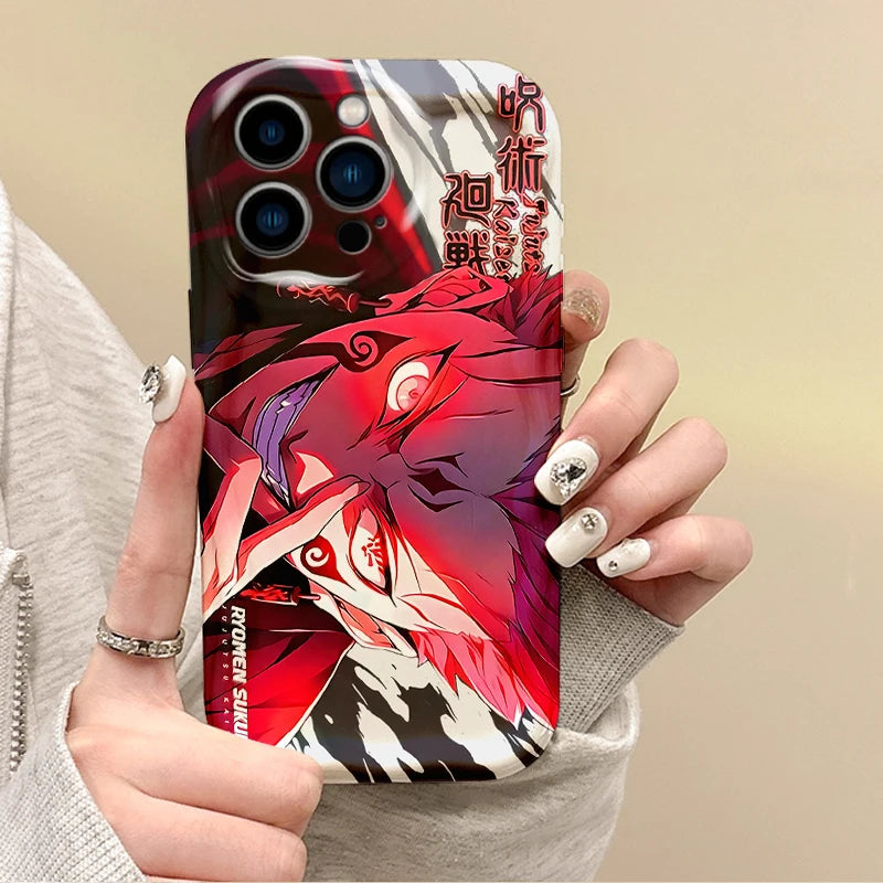 Anime Jujutsu Kaisen Itadori Yuji Phone Case for Iphone 16 Pro Max Case 15 14 13 12 11 8 7 Pro X XR XS Max Soft Shockproof Cover