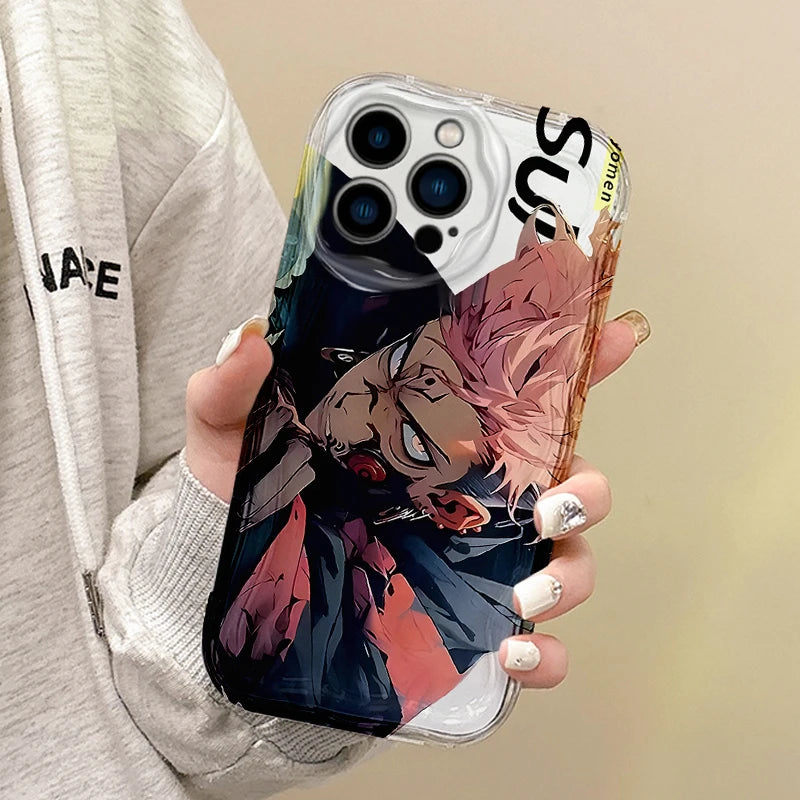 Anime Jujutsu Kaisen Itadori Yuji Phone Case for Iphone 16 Pro Max Case 15 14 13 12 11 8 7 Pro X XR XS Max Soft Shockproof Cover