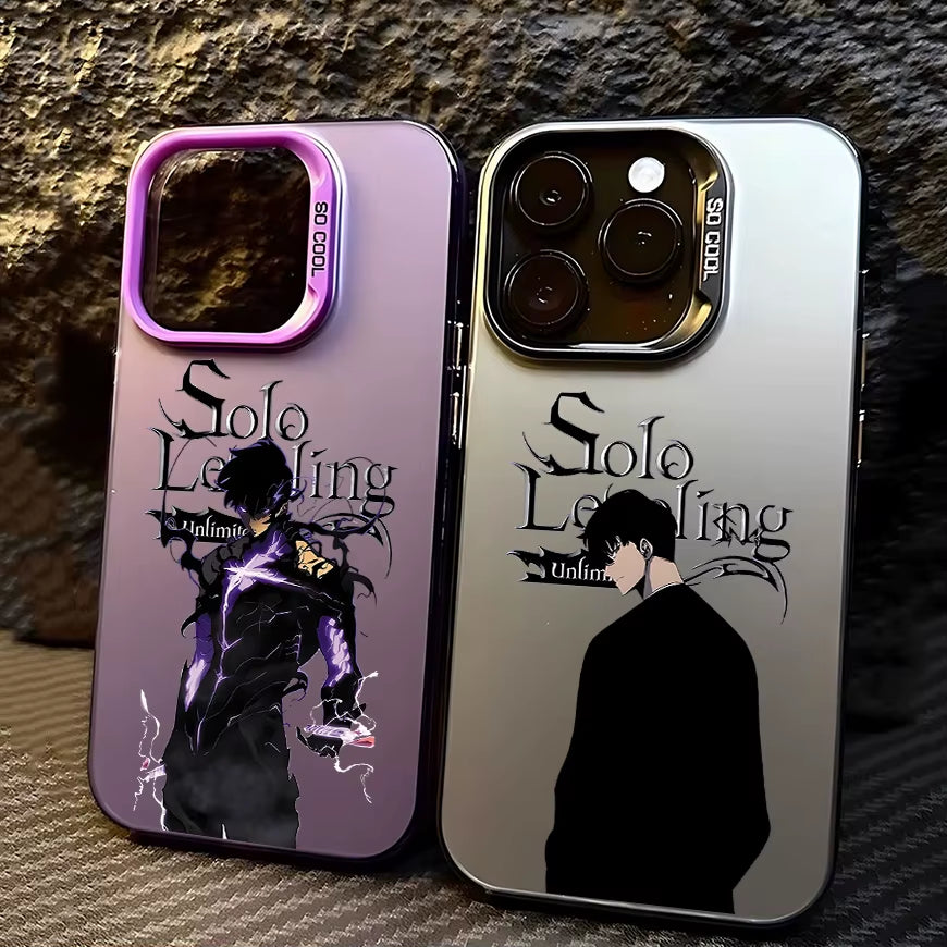 Anime Phone Case for Iphone 16 15 14 13 12 11 Mini Pro Max X XR XSMAX 8 7 plus anti Fall Matte Solos Levelings Back Cover
