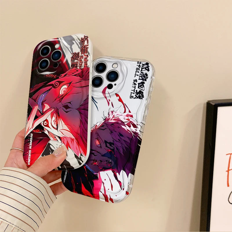 Anime Jujutsu Kaisen Itadori Yuji Phone Case for Iphone 16 Pro Max Case 15 14 13 12 11 8 7 Pro X XR XS Max Soft Shockproof Cover