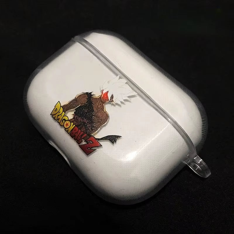 Son Goku Earphone Case for Airpods Pro Pro2 3 Anime Transparent Wireless Earphone Protective Cover Shockproof Shell