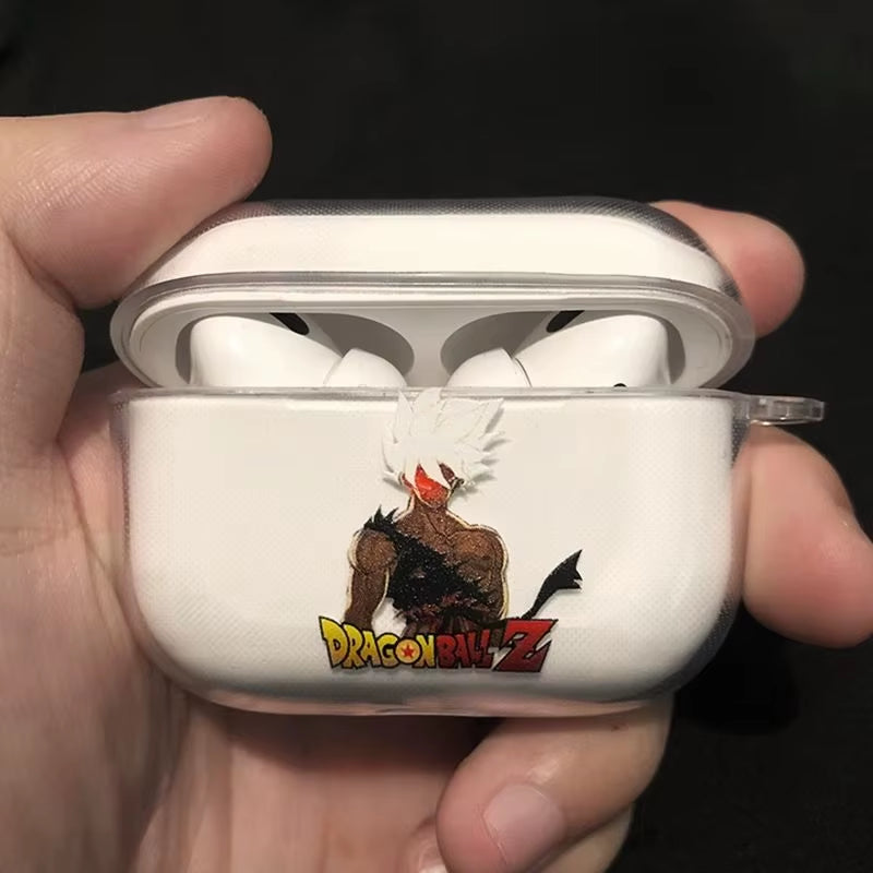 Son Goku Earphone Case for Airpods Pro Pro2 3 Anime Transparent Wireless Earphone Protective Cover Shockproof Shell