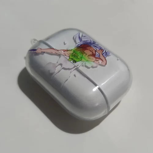 Anime Figure Roronoa Zoro Earphone Shell Be Applicable Airpods Pro 1 2 3 Transparent Protective Case