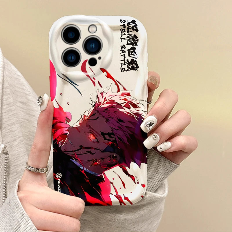 Anime Jujutsu Kaisen Itadori Yuji Phone Case for Iphone 16 Pro Max Case 15 14 13 12 11 8 7 Pro X XR XS Max Soft Shockproof Cover