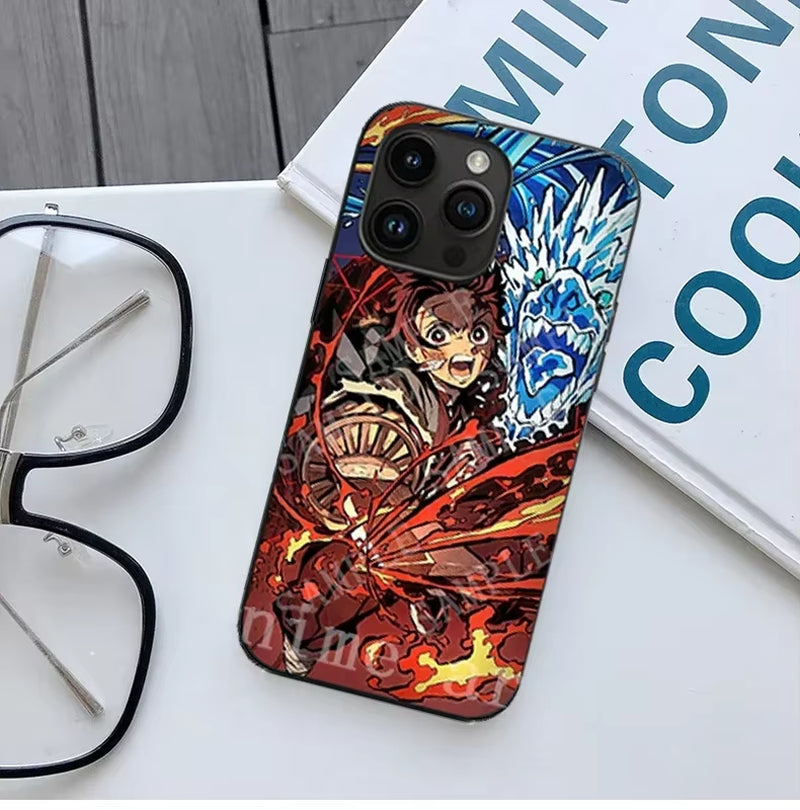 Anime Demon Slayer Nezuko/Tanjirou/Zenitsu 3D Phone Case for Iphone,Samsung,,Xiaomi/Redmi,Ect. Creative Phone Cover Gift