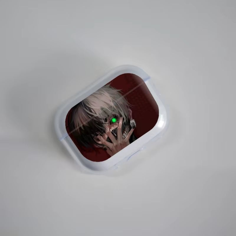 Japan Anime Tokyo Ghoul Black Matte Airpods Case for Airpods 3 2 1 Bluetooth Headphone Cover Kaneki Ken for Airpods Pod Case